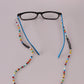 Trendy Colorful Beaded Alphabet Mask Chain Glasses Rope Sunglasses Anti-lost Rope