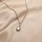 Stylish Design Sense Simple Short Stitching Cold Stainless Steel Lock Necklace