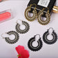 Jewelry Bohemian Ethnic Retro Hollow Carved Pattern Temperament Earrings Rhinestone Earrings