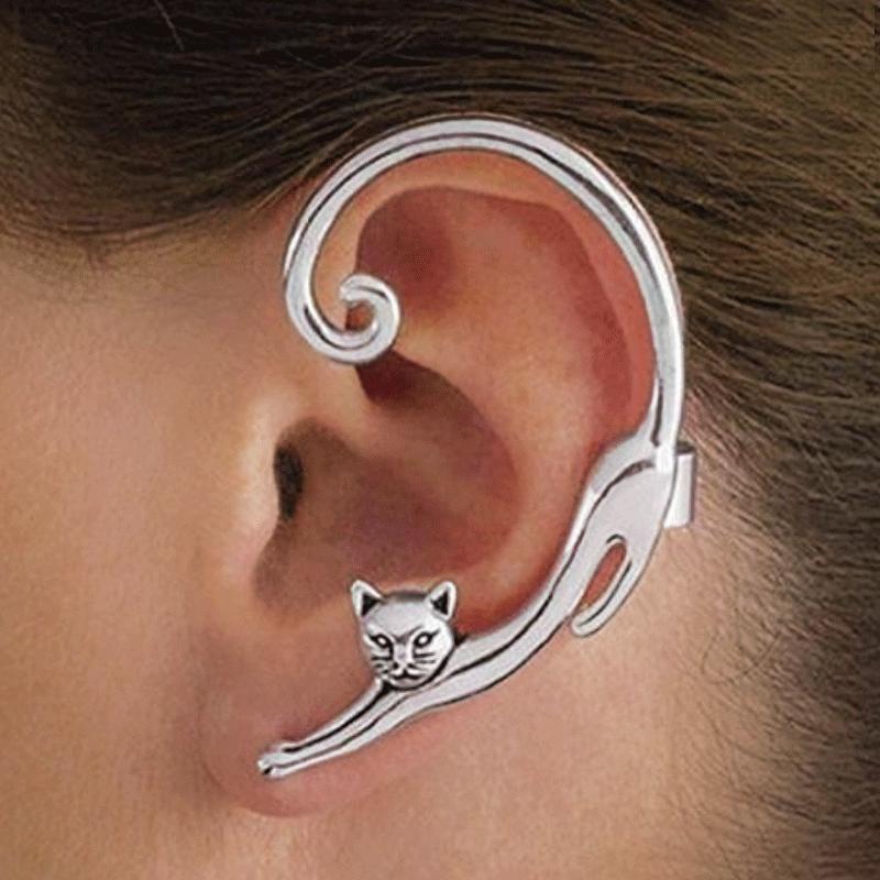 Cute cartoon small animal three-dimensional cat earrings earrings explosion