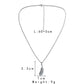 Niche design high-end men's simple personality stainless steel feather necklace versatile fashion titanium steel pendant