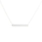 Fashionable small jewelry simple one word horizontal bar necklace