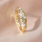 Twisted Twist Ring Creative Vintage Zircon Thread Ring Jewelry