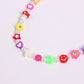 Jewelry flower smiley acrylic five-pointed star necklace female soft pottery animal head pearl necklace