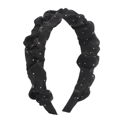 F3798 trendy temperament pleated headband elegant age-reducing fabric hair accessories hair accessories retro pressure hair headband female