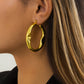 Jewelry Fashion Street Shot Metal Texture U-Shaped Earrings Female Simple Versatile Geometric Hollow Earrings