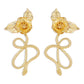 E1395 Niche Design Sense Fashion Earrings Female Rose Snake Exaggerated Baroque Creative Earrings