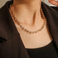 Hip-hop necklace personalized U-shaped horseshoe splicing chain fashion metal trendy street necklace