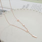 Net red love titanium steel necklace female niche design feeling ins cold collarbone chain non-fading small jewelry