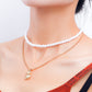 Jewelry Double Beaded Imitation Pearl Bear Pendant Necklace Women