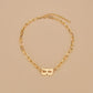 Personality simple temperament retro design sense B letter necklace short sweater chain geometric chain female