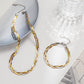 Net Red Titanium Steel Jewelry 18K Gold Silver Rose Gold Three-strand Snake Chain Winding Necklace Female