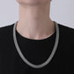 Fashion Snake Keel Silver Chain Simple Atmosphere Versatile Retro Punk Men's Trend Necklace
