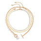 Jewelry Temperament Millet Grain Pearl Clavicle Necklace Female Hip Hop Metal Snake Bone Chain Necklace
