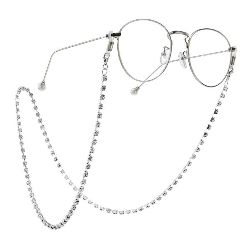 Glasses chain jewelry shiny diamond claw chain mask chain all-match anti-drop metal glasses chain