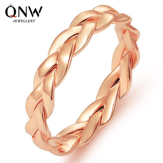 Jewelry fashion creative closed chain ring simple retro winding twist ring female