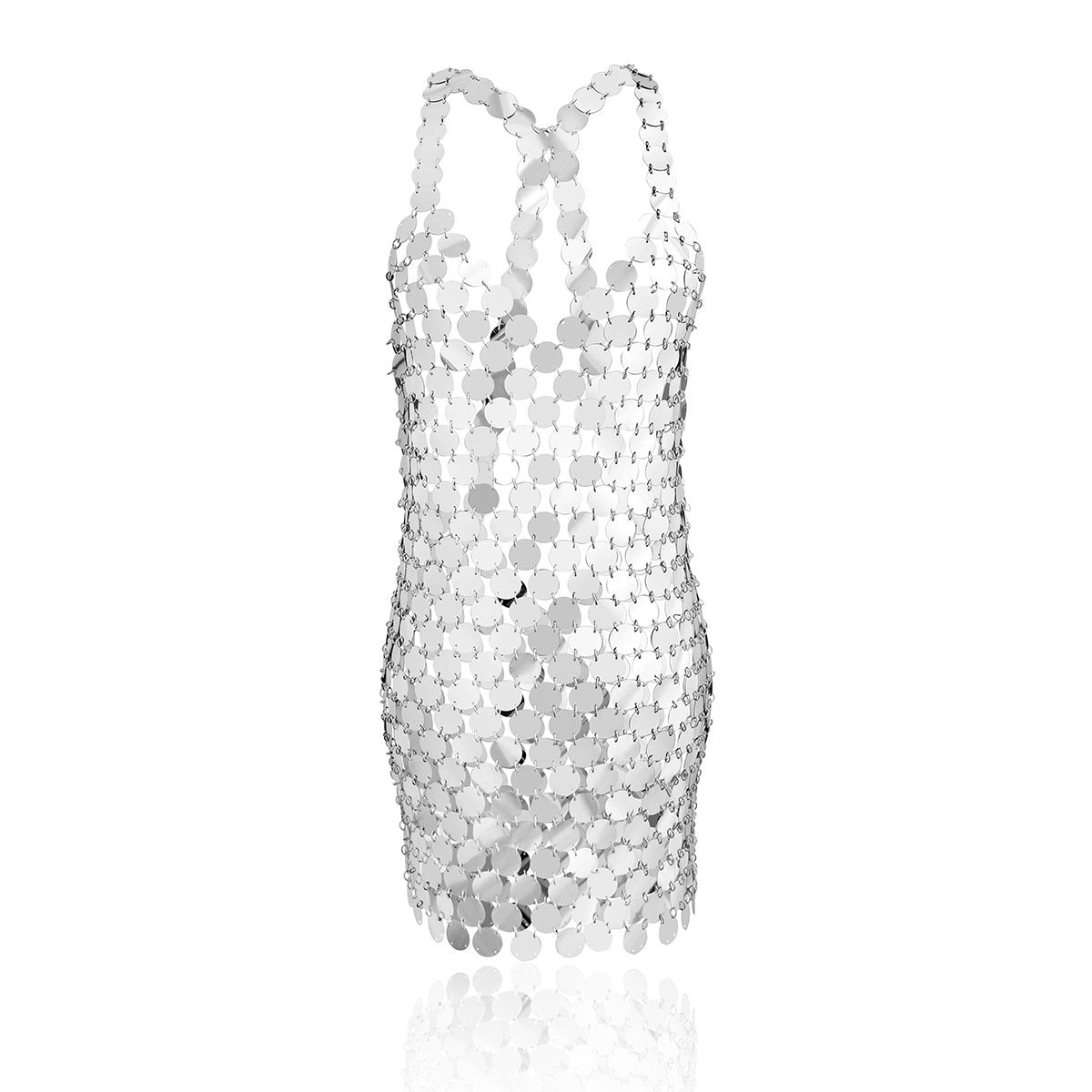 Jewelry Sexy Hollow Sequin Body Chain Female Night Dew Backpack Hip Fish Scale Dress