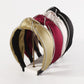 F517 Light luxury personalized claw chain rhinestone personalized headband women's velvet pure color knotted elegant retro headband