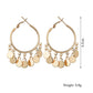 Metal sheet pendant earrings punk metal big earrings personality fashion earrings earrings step into accessories