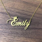 Stainless Steel Name Necklace Female DIY English Alphabet Necklace Explosive Accessories