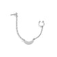 Jewelry punk punch-free iron chain tassel nose nails nose ring earrings one-piece piercing nose decoration