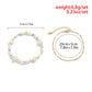 Jewelry temperament elastic imitation pearl rice bead anklet set female punk fine chain beaded foot decoration