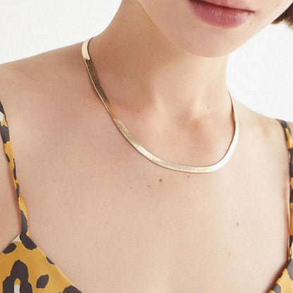 Necklace Gold Plated Snake Chain Copper Jewelry Necklace Women Jewelry Accessories