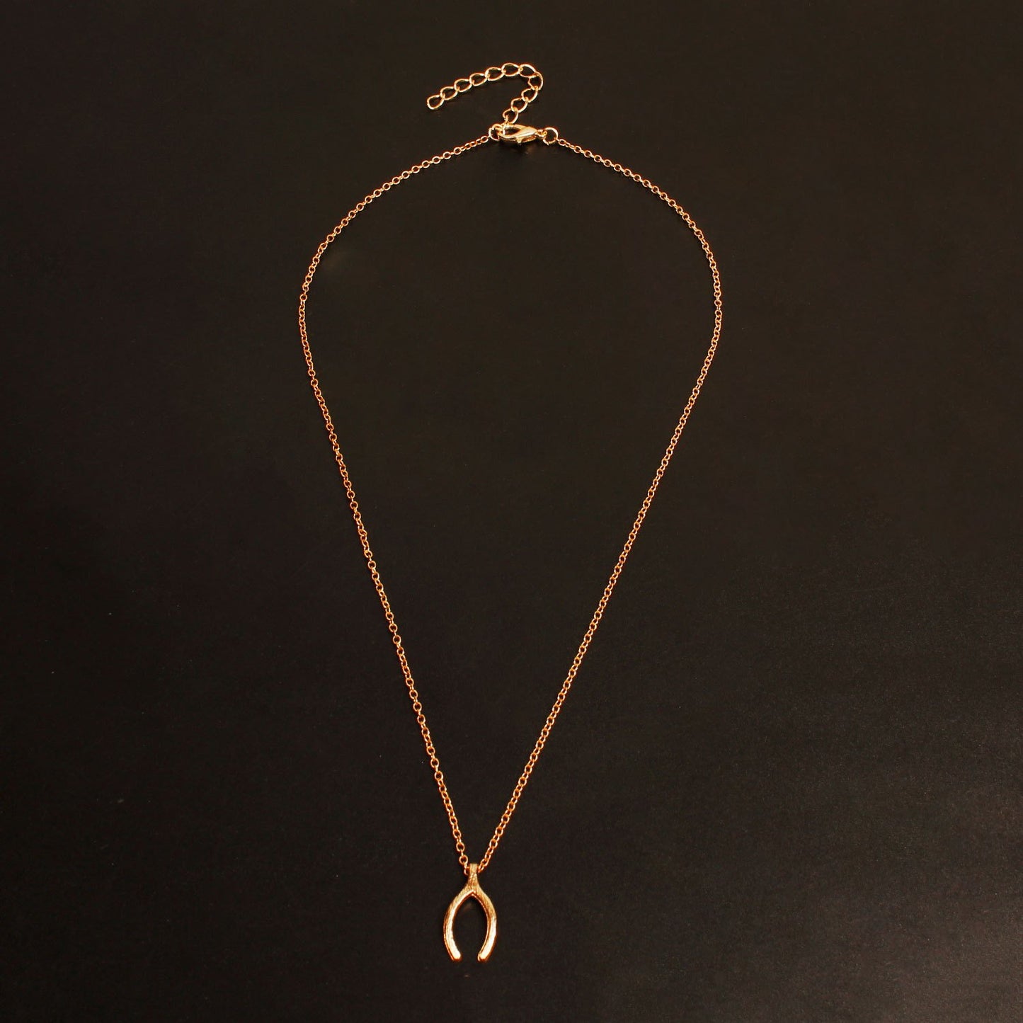 Personality Wishbone Fashion Wishbone Necklace Clavicle Chain Women