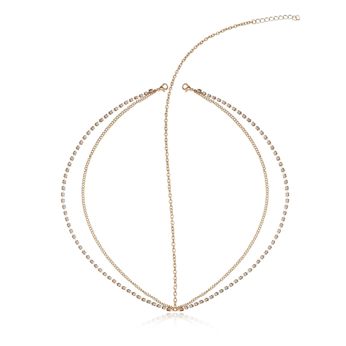 Bohemian Fan Metal Tassel Chain Rhinestone Headband Headdress Hair Band Head Chain