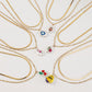 N1699 Necklace Fresh and Lovely Drip Oil Cherry Print Ladybug Layered Double Layer Simple Necklace