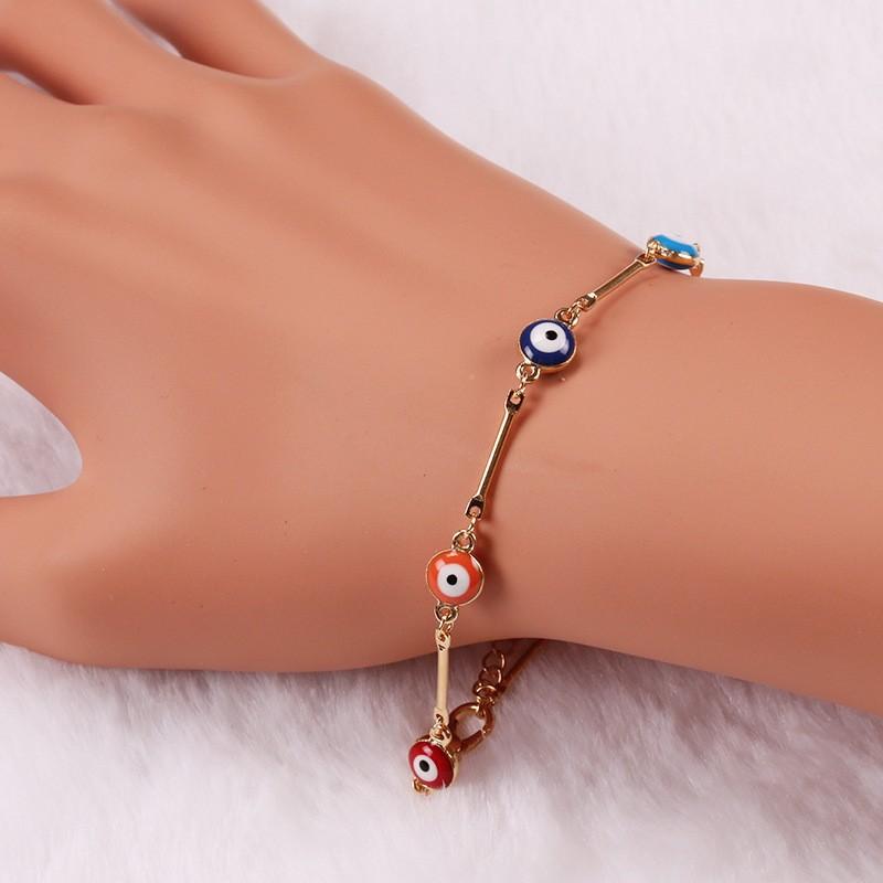 Devil's Eye Anklet Bracelet Necklace Fashion Street Shooting Creative Couple Necklace Accessories