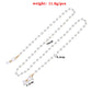 Ornament Protein Bead Glasses Chain Versatile Black and White Bead Glasses Accessories Women