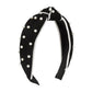 F4696 Geometric edging contrasting color nail bead hair accessories fabric knotted retro sweet and age-reducing simple headband for women