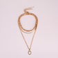 Jewelry Retro Twist Chain Snake Bone Chain Necklace Hip Hop Multi-layer Versatile Tide Brand Letter Necklace