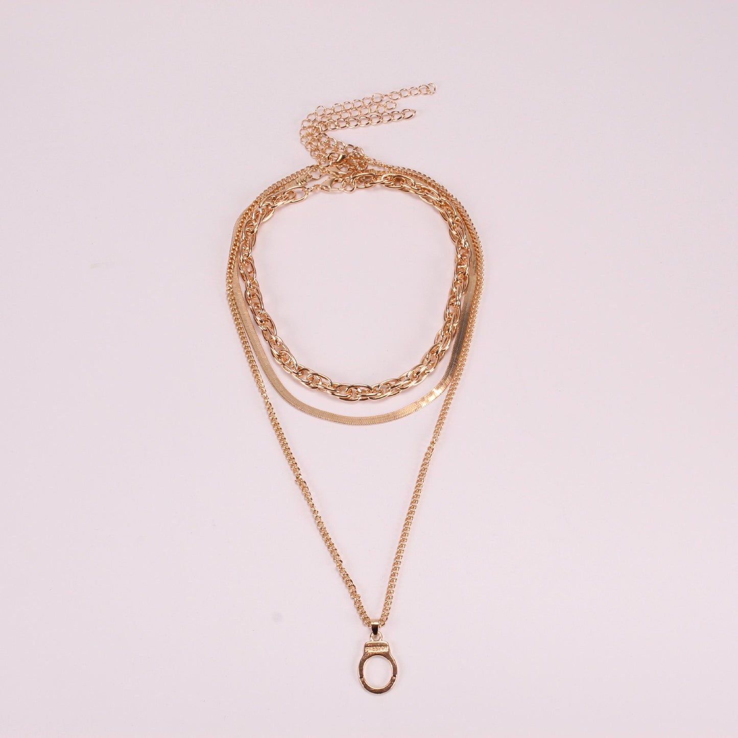 Jewelry Retro Twist Chain Snake Bone Chain Necklace Hip Hop Multi-layer Versatile Tide Brand Letter Necklace