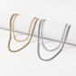 N1755 Jewelry Metal Texture Simple Snake Bone Chain Necklace Personality Trendy Sweet Cool Necklace