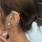 E114 Exaggerated dark fashion earrings retro old punk earrings micro-inlaid glass diamond personality earrings
