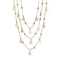 Fashionable and simple multi-element combination with stars, sequins and multi-layered street photography necklaces