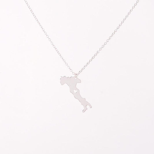 Italy country map detailed map clavicle chain