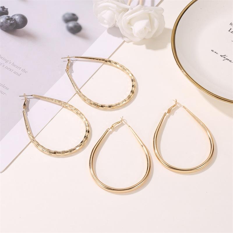 Earrings simple fashion exaggerated big earrings punk street style trendy earrings temperament earrings