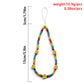Jewelry Creative Smile Face Contrasting Color Rice Beads Beaded Mobile Phone Chain Simple Weaving Geometric Mobile Phone Ornament