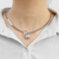 Ins cold ball IMISSYOU titanium steel pendant stainless steel necklace clavicle chain necklace