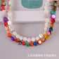 Jewelry Female Worker String Colorful Beads Bohemian Fashion Shell Necklace Two-piece Set