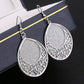 Exaggerated Swing Earrings Palace Vintage Frosted Earrings