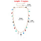 Jewelry Drop Glaze Gem Water Drop Pendant Necklace Female Hip Hop Fashion Trend Colorful Short Money Jewelry