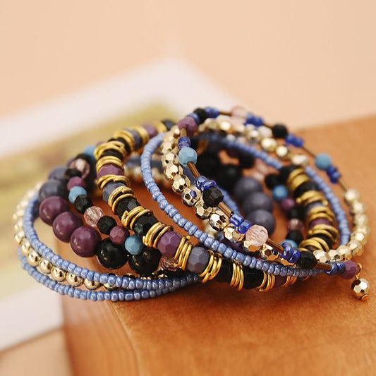 Fashion Ladies Pearl Bracelet Multilayer Couple Bracelet Charm Jewelry