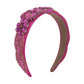 F469 Exaggerated Palace Headband Rice Bead Rhinestone Butterfly Flower Temperament Dinner Retro Light Luxury Headband