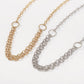 N128 Jewelry Exaggerated Metal Chain Necklace Personality Punk Hip Hop Niche Geometric Necklace