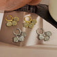 Fashion light luxury round bead opal earrings with the same style of lily of the valley tassel earrings ins smart temperament earrings