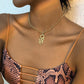 N8759 Jewelry Single Layer Simple Punk Snake Necklace Retro Versatile Niche Alloy Necklace
